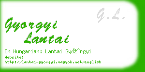 gyorgyi lantai business card